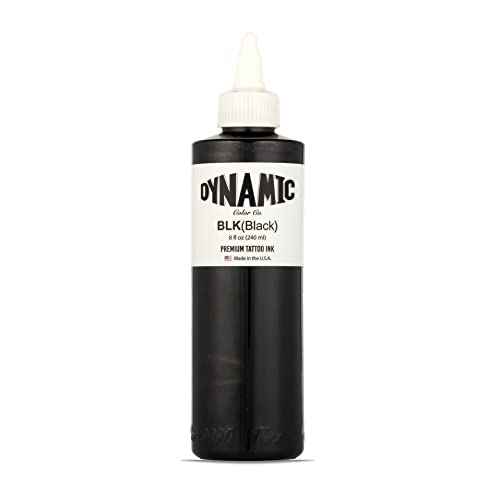 Dynamic Color Co Black Ink 8oz Bottle