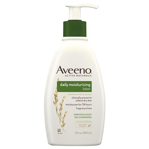 Aveeno Daily Moisturizing Lotion 12 Ounce Pump (354ml) (3 Pack)