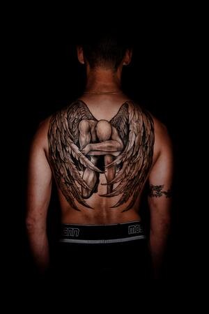 3D Tattoo - chest and back tattoo Ideas For Men
