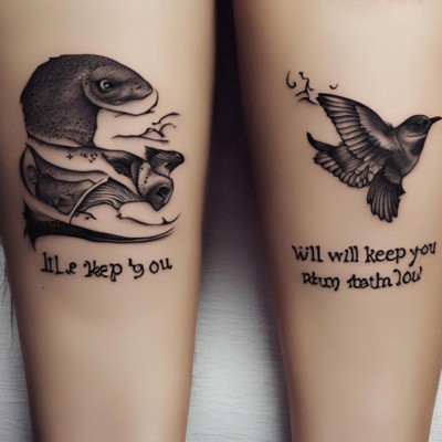 Finished Sentences Couple Matching Tattoo