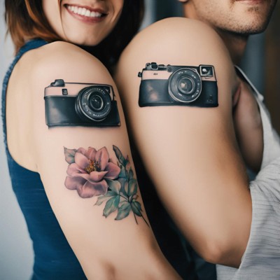 Precious Memory Couple Matching Tattoo