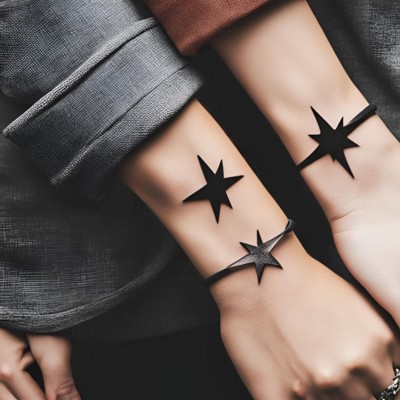 Simple Matching Couple tattoos