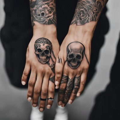 Skull Tattoo for Couples